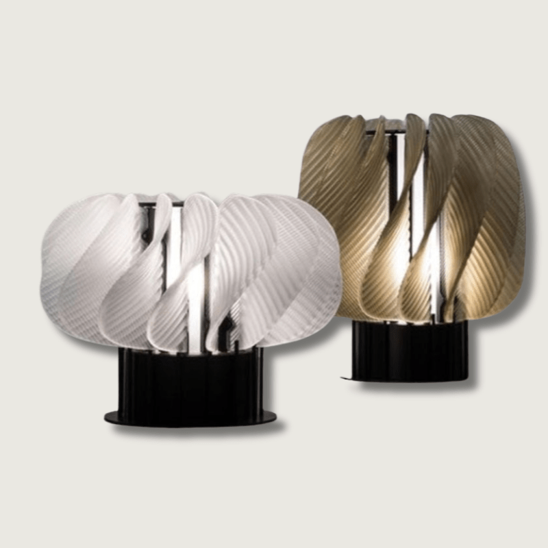 Vesari | Modern Minimalist LED Table Lamp, Black Base