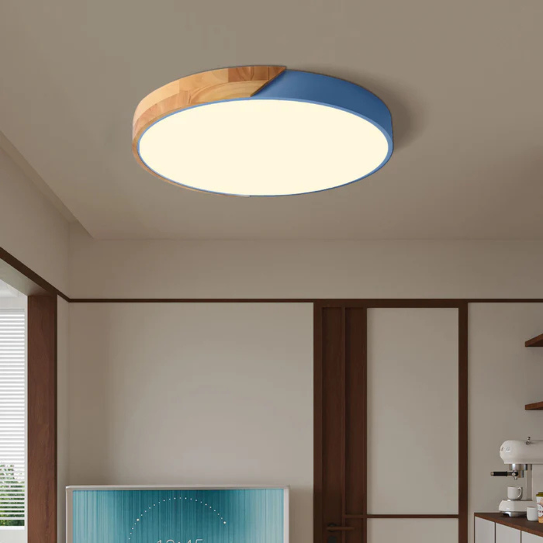 Nordal Scandinavian Wooden LED Ceiling Light For Home