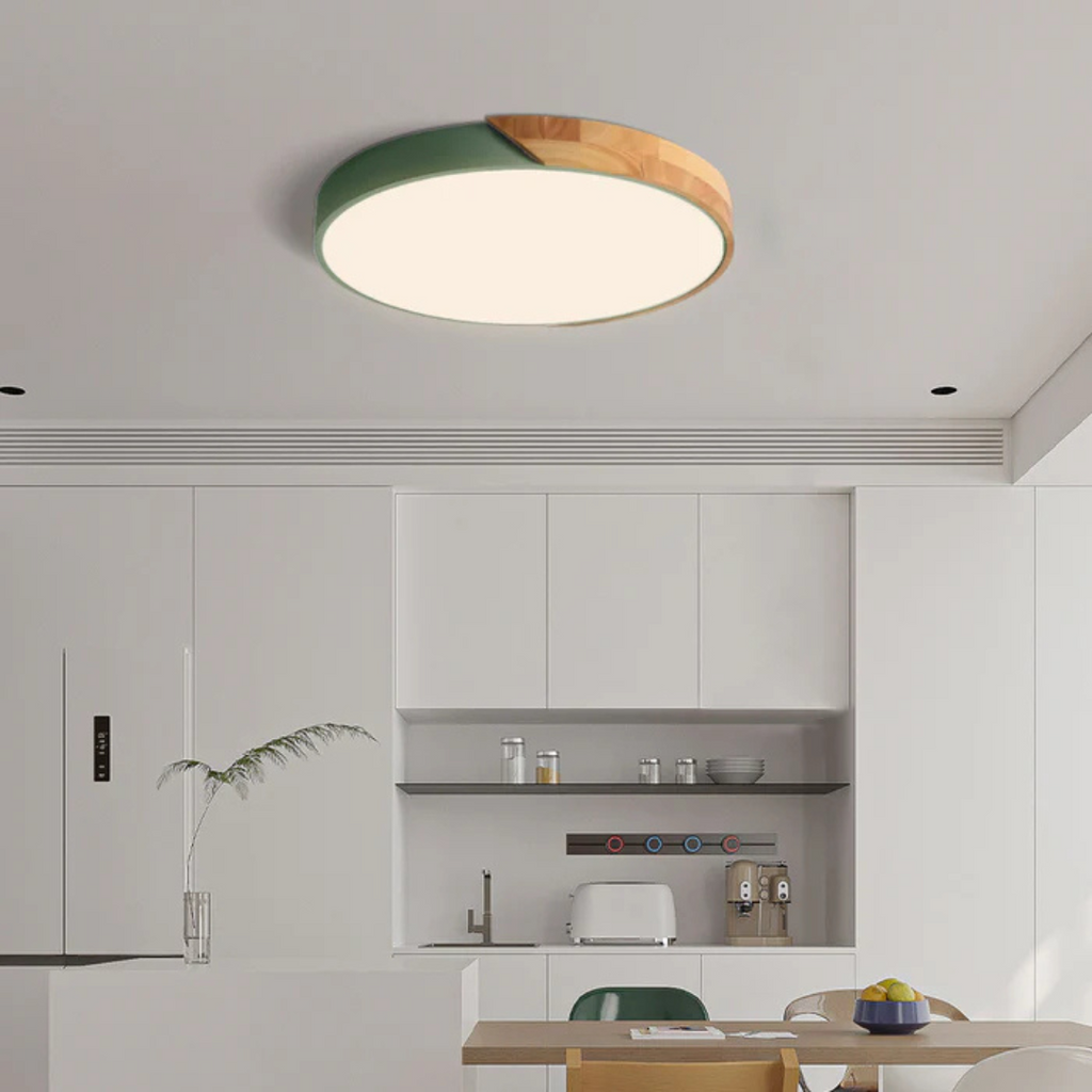 Nordal Scandinavian Wooden LED Ceiling Light For Home