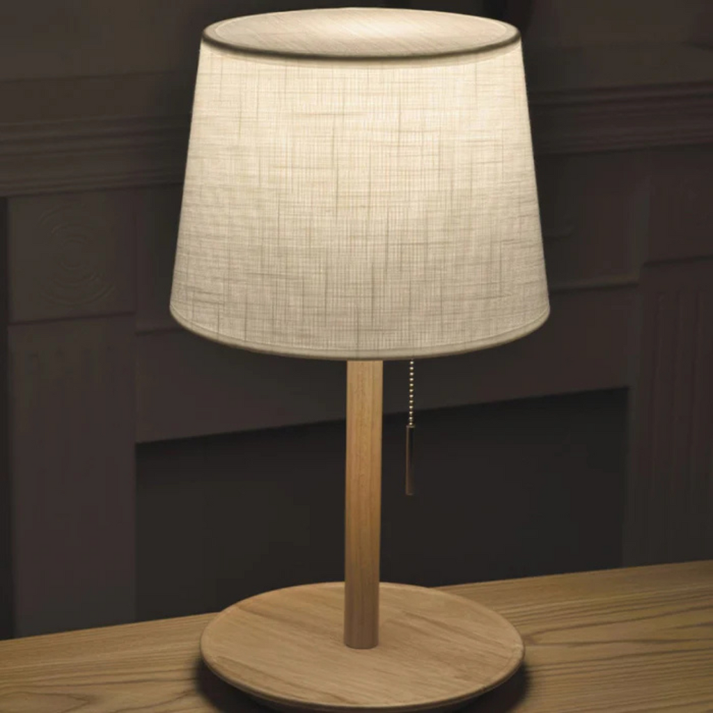 Nordelle | Luxury Scandinavian LED Walnut Wood Table Lamp