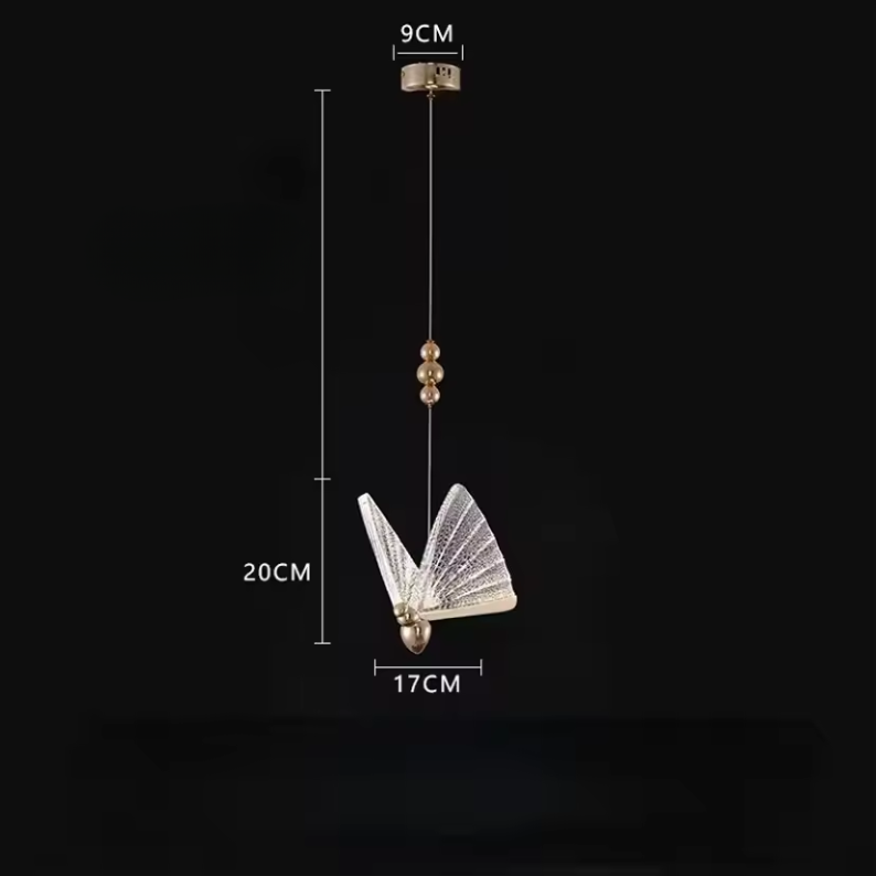 Aurelle Modern LED Pendant Lamp With Butterfly Design