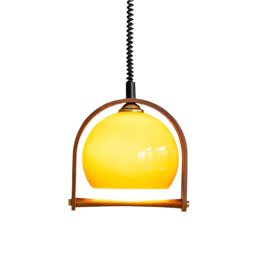 Arleda Vintage Bauhaus Glass Pendant Lamp For Living Room