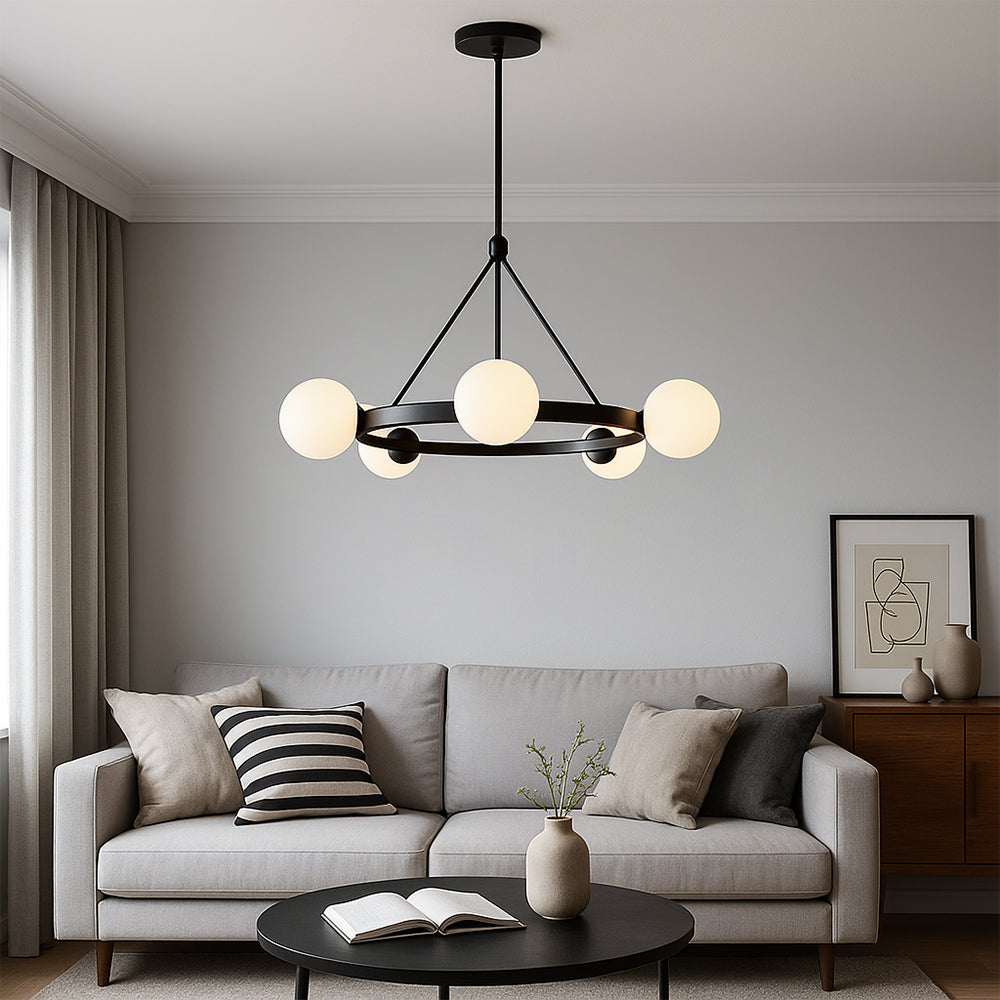 Eirwyn | Nordic 5-Light Ceiling Chandelier For Dining Rooms