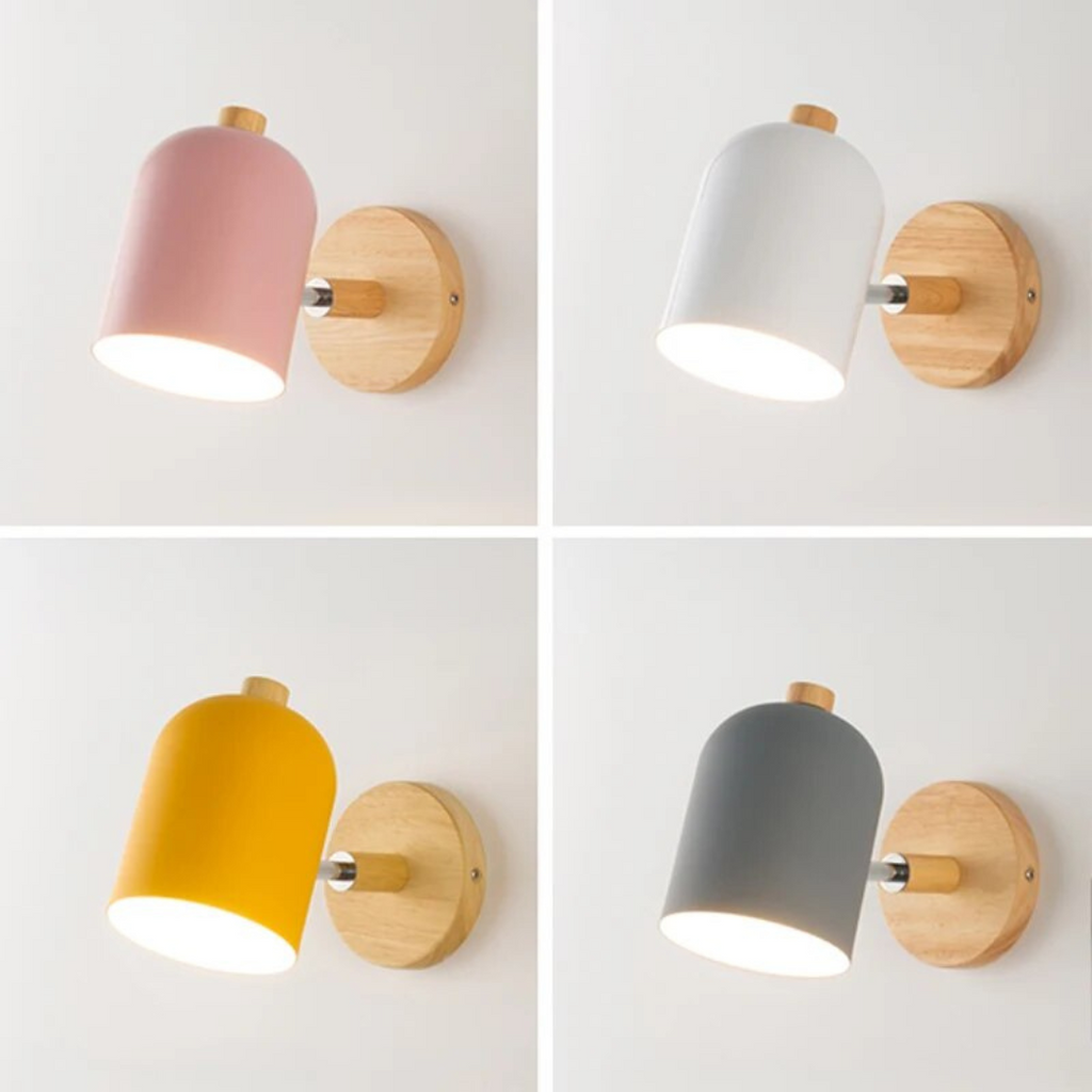 Kirrea | Scandinavian Wooden Wall Lamp With Soft LED