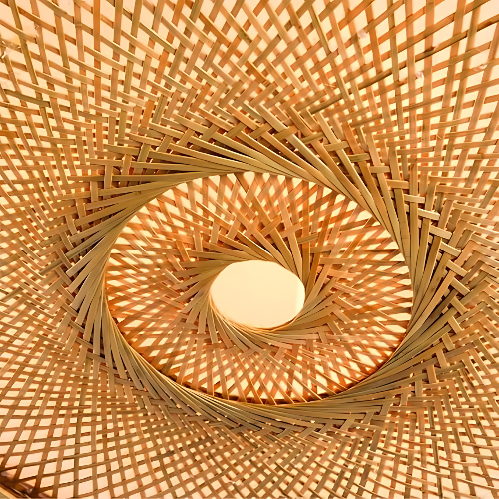 Serevia | Hand-Woven Bamboo Ceiling Lamp For Boho Spaces