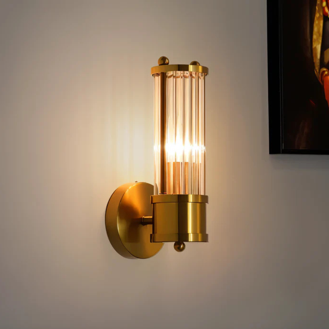 Aurelin Luxury Gold LED Wall Lamp For Living Or Bedroom