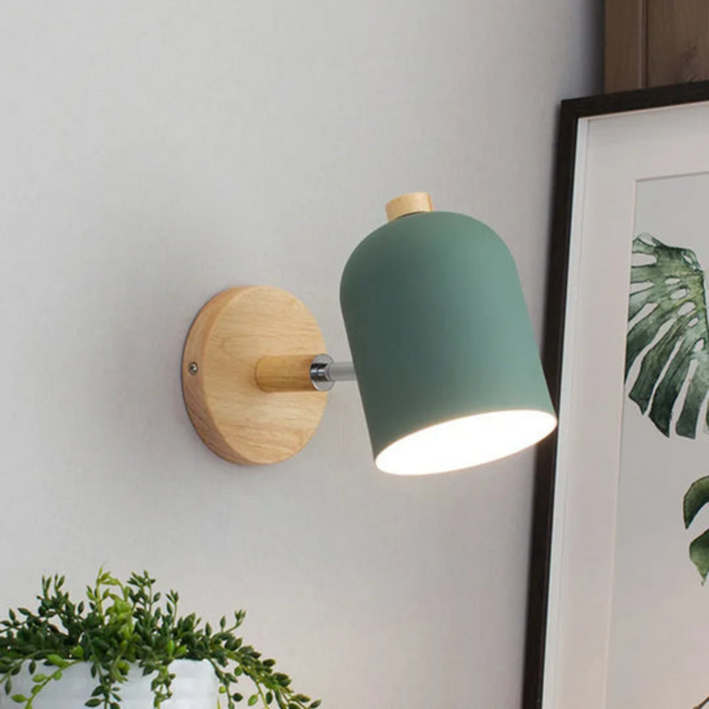 Kirrea | Scandinavian Wooden Wall Lamp With Soft LED