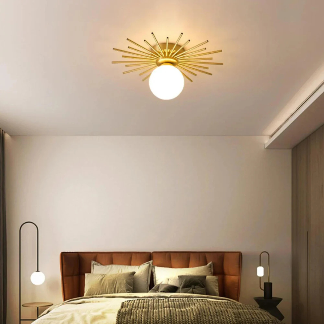 Arelia Sculptural Ceiling Lamp With Warm Ambient Light