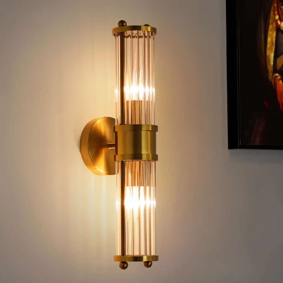 Aurelin Luxury Gold LED Wall Lamp For Living Or Bedroom