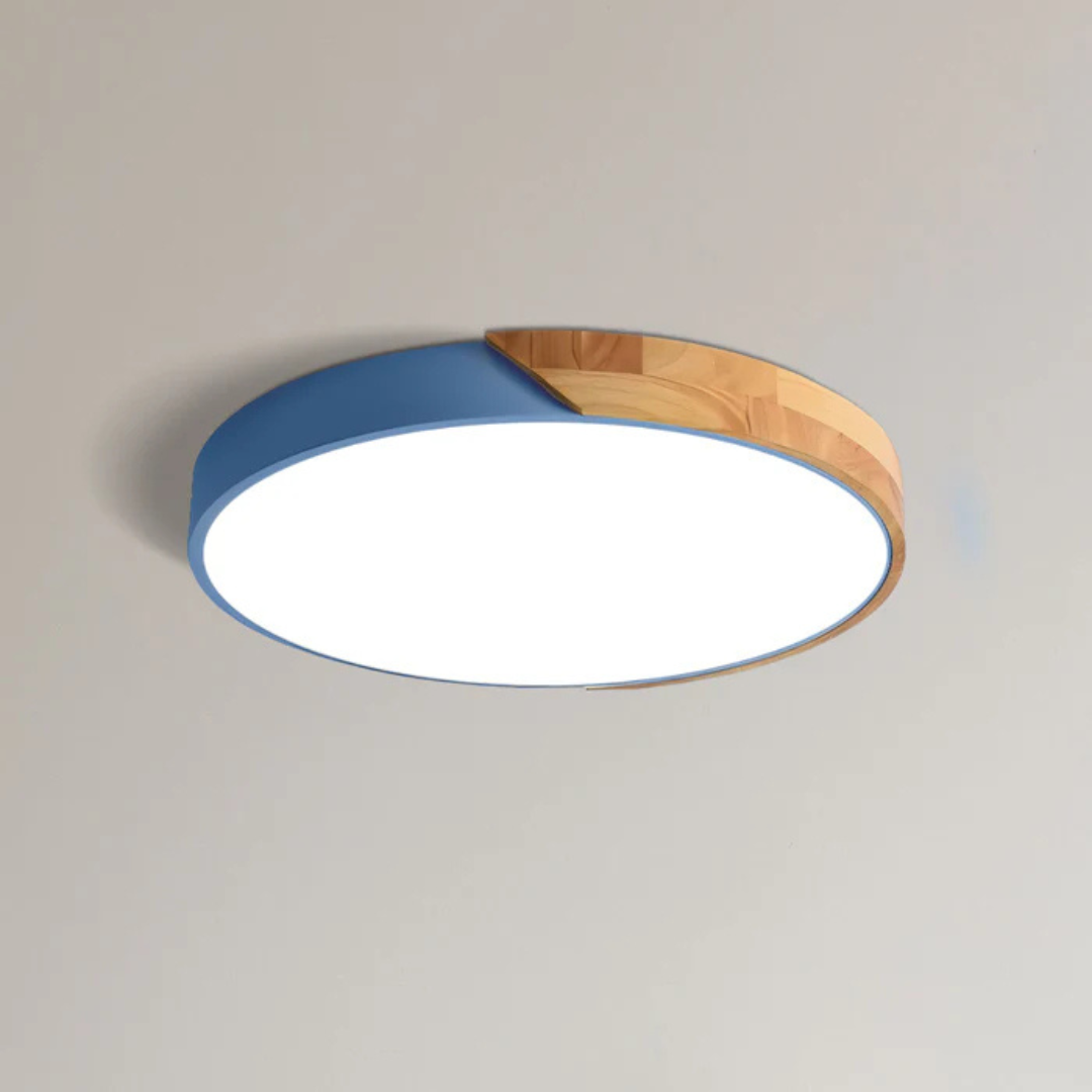 Nordal Scandinavian Wooden LED Ceiling Light For Home