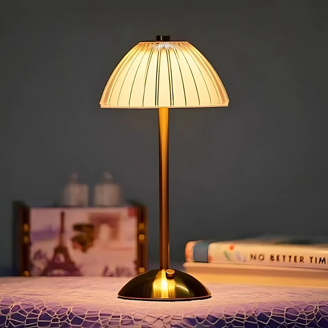 Lumora Crystal LED Table Lamp | Cordless Rechargeable