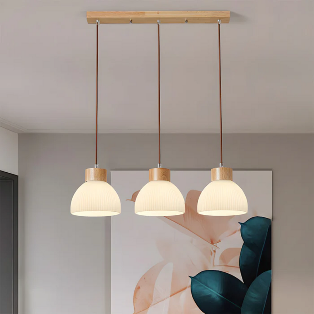 Seravine | Bowl-Shaped Glass Pendant Lamp for Dining