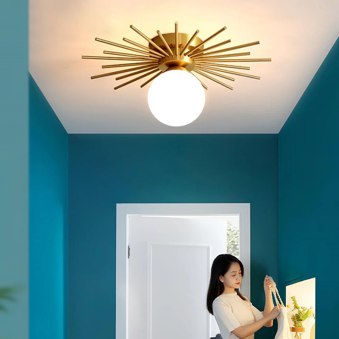 Arelia Sculptural Ceiling Lamp With Warm Ambient Light