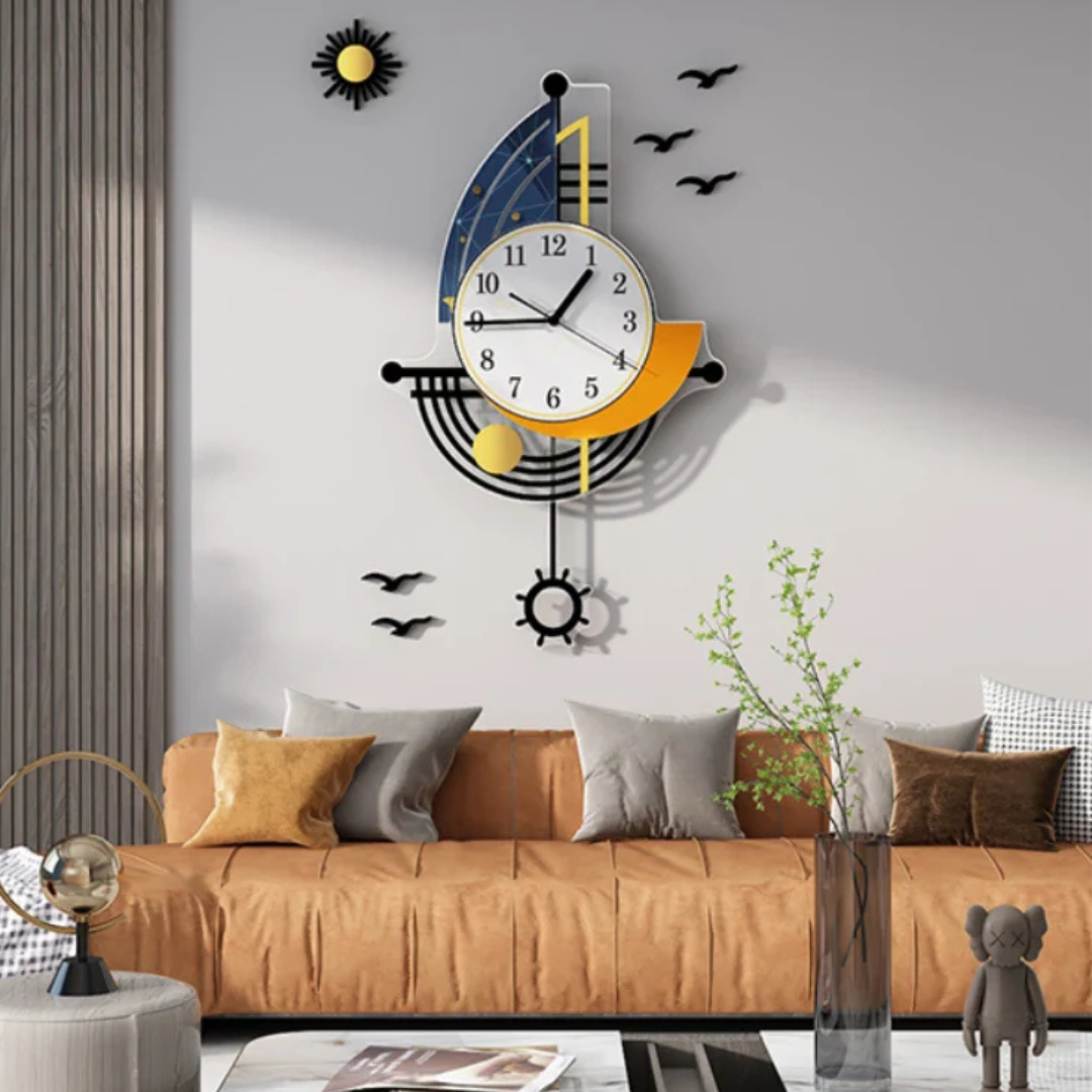 Marinella | Large Sailing Boat Wall Clock For Living Room