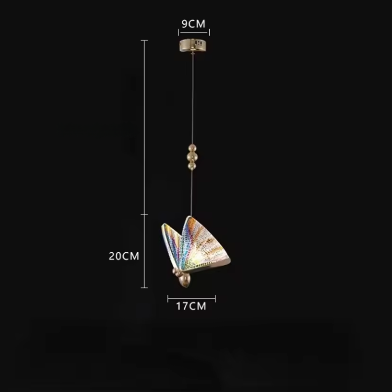 Aurelle Modern LED Pendant Lamp With Butterfly Design