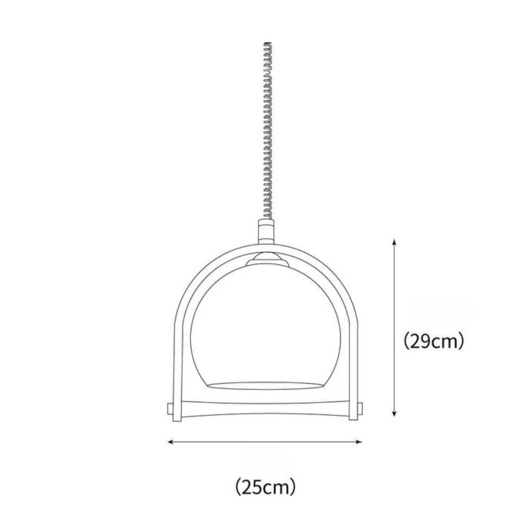 Arleda Vintage Bauhaus Glass Pendant Lamp For Living Room