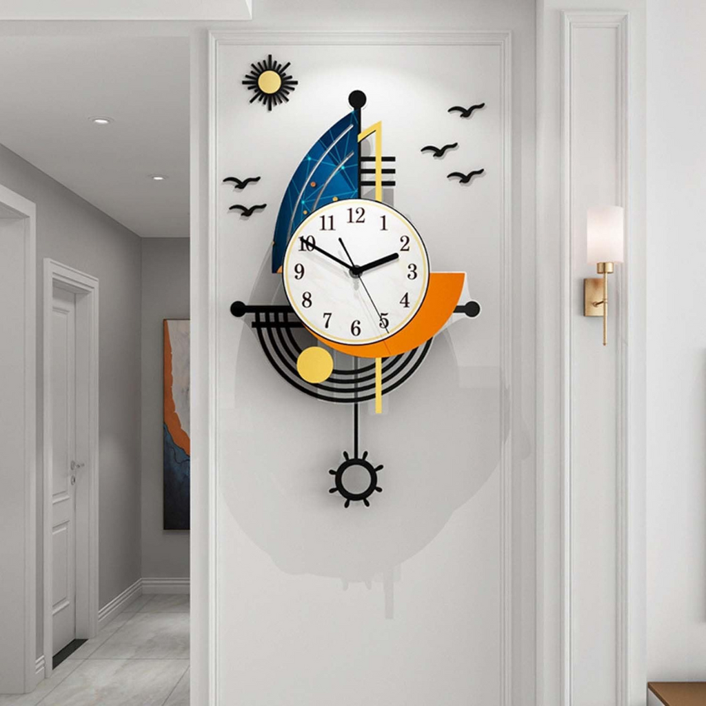 Marinella | Large Sailing Boat Wall Clock For Living Room