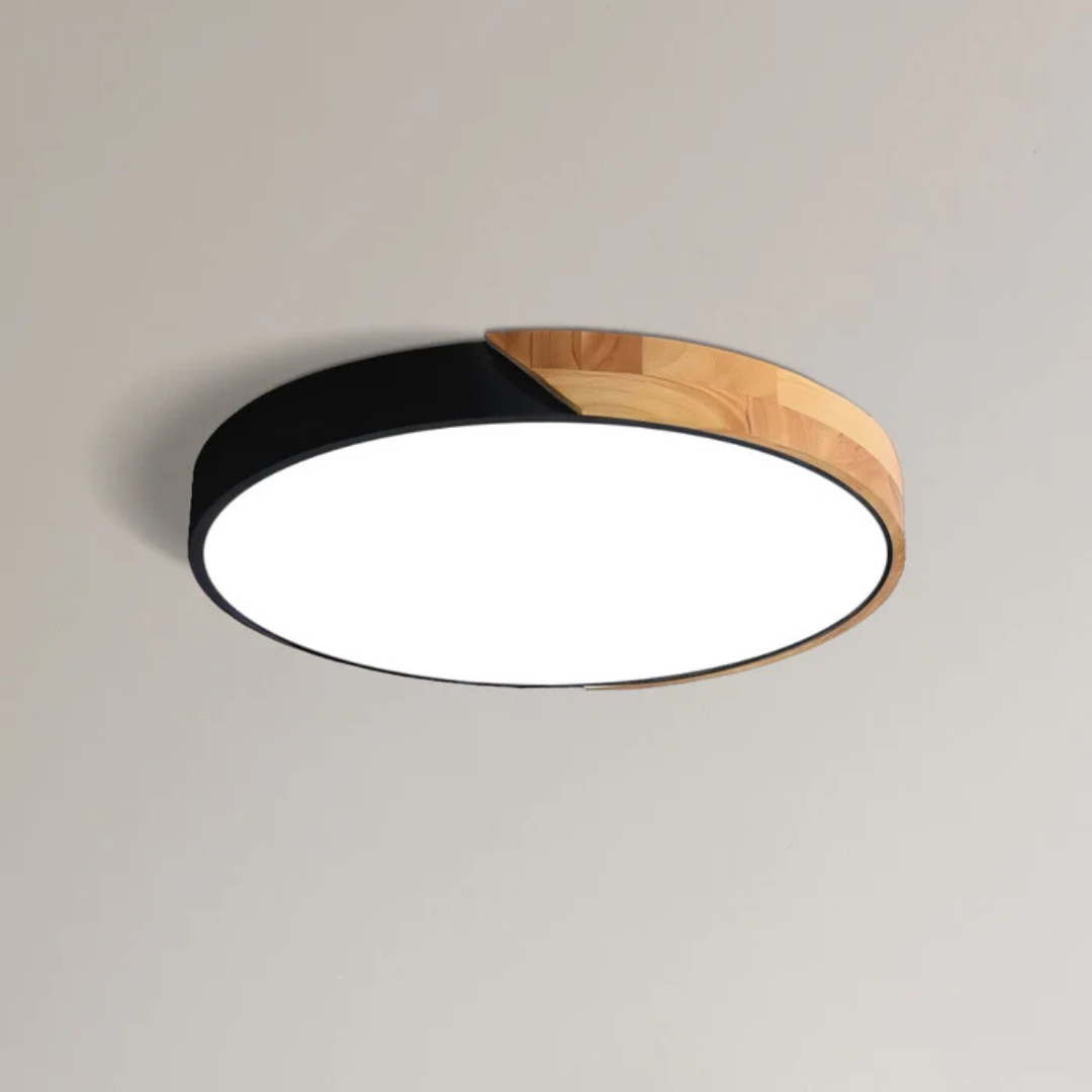 Nordal Scandinavian Wooden LED Ceiling Light For Home
