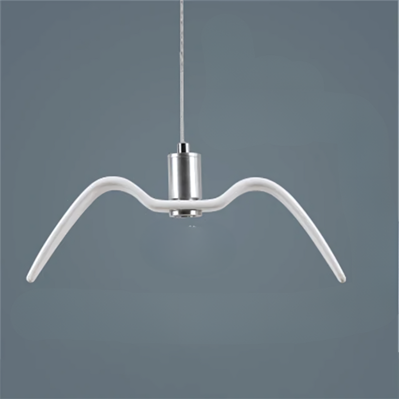 Aviara Wing-Shaped Modern LED Pendant Light in Acrylic