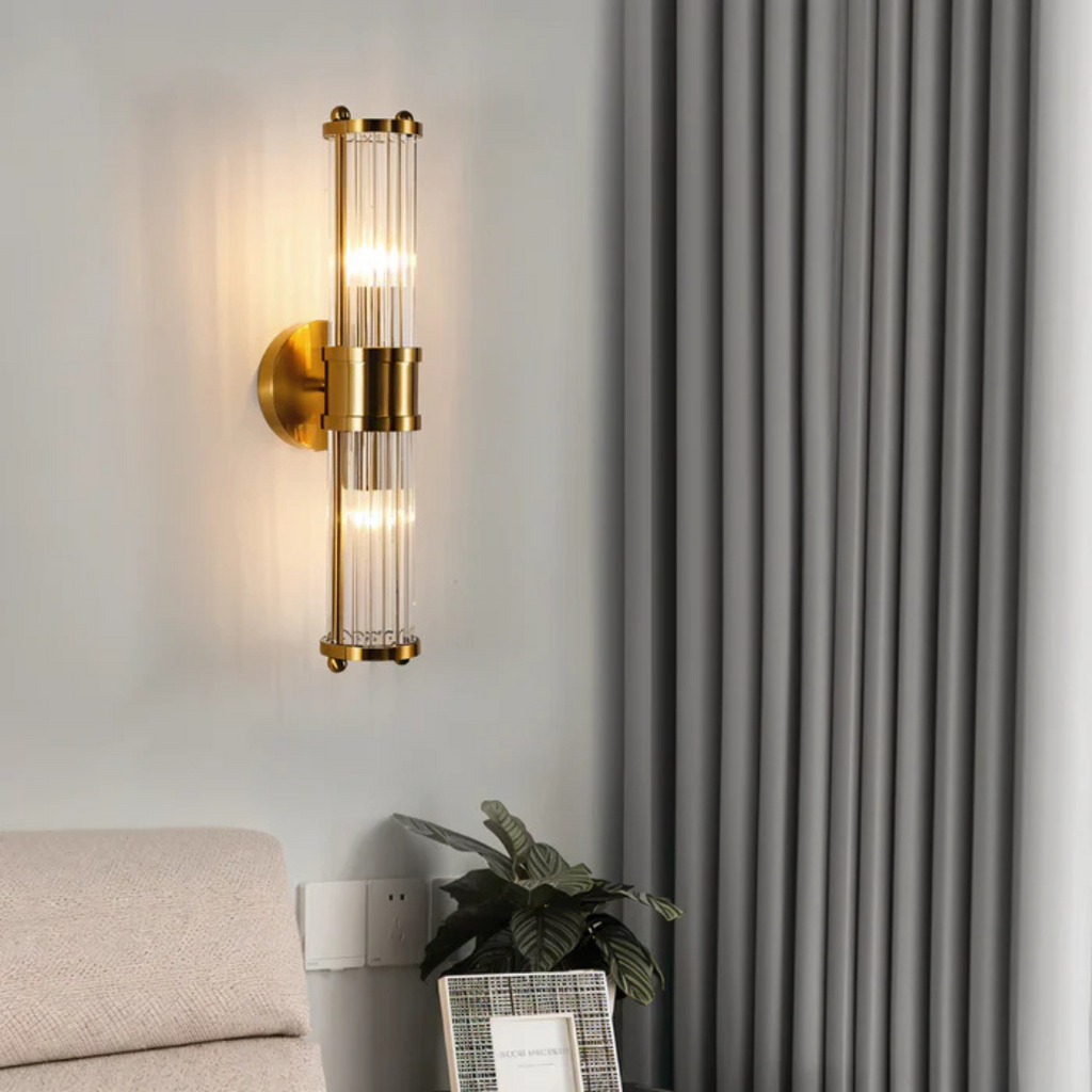 Aurelin Luxury Gold LED Wall Lamp For Living Or Bedroom