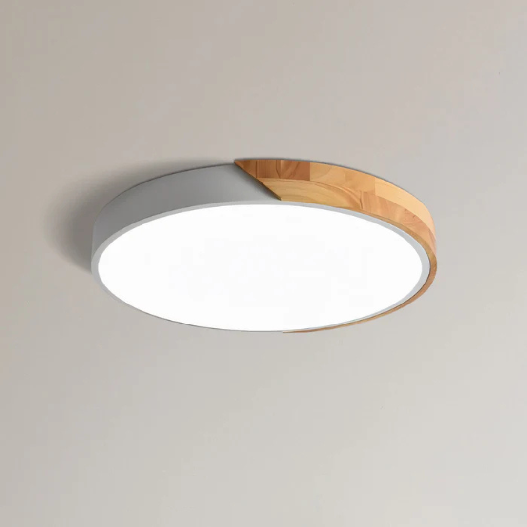 Nordal Scandinavian Wooden LED Ceiling Light For Home