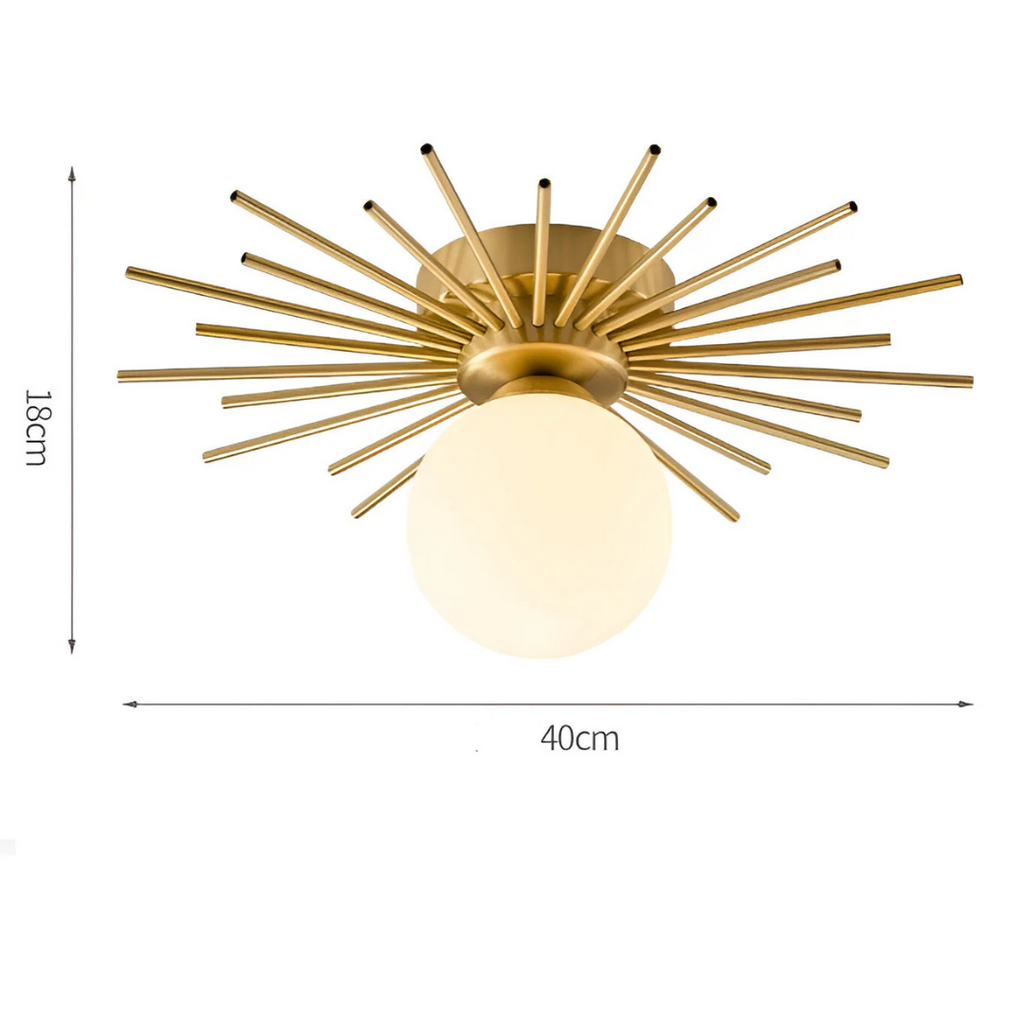 Arelia Sculptural Ceiling Lamp With Warm Ambient Light
