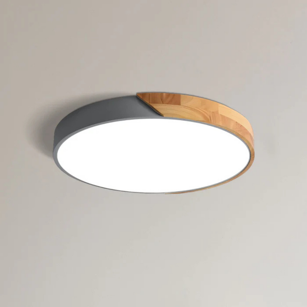 Nordal Scandinavian Wooden LED Ceiling Light For Home