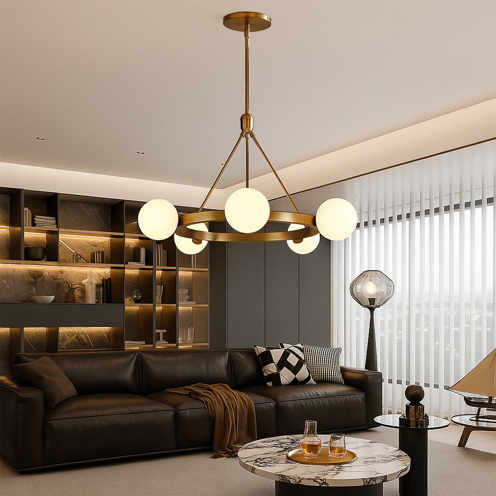 Eirwyn | Nordic 5-Light Ceiling Chandelier For Dining Rooms