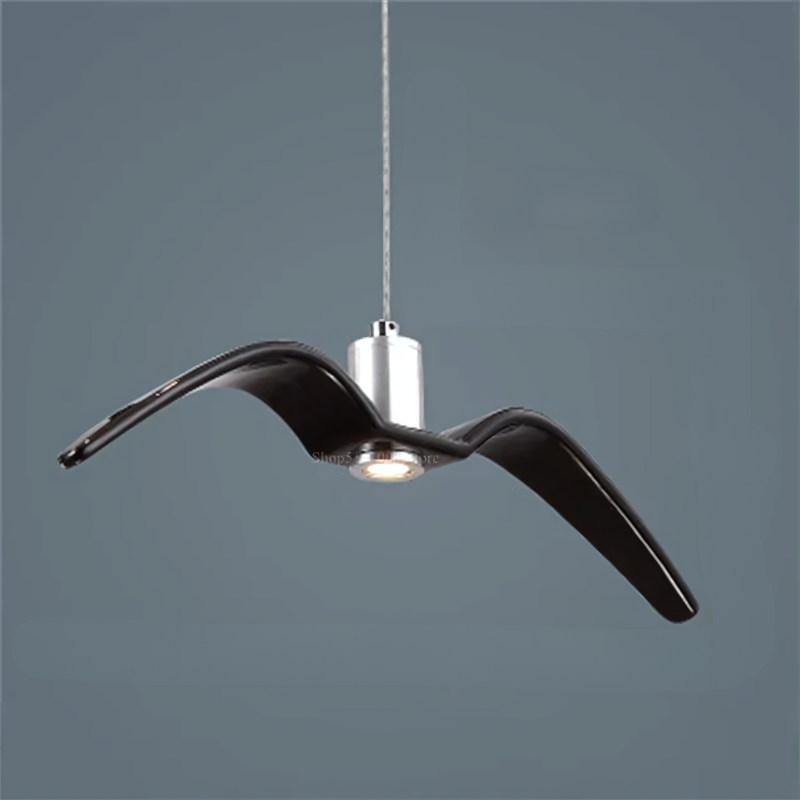 Aviara Wing-Shaped Modern LED Pendant Light in Acrylic