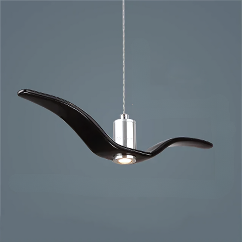 Aviara Wing-Shaped Modern LED Pendant Light in Acrylic