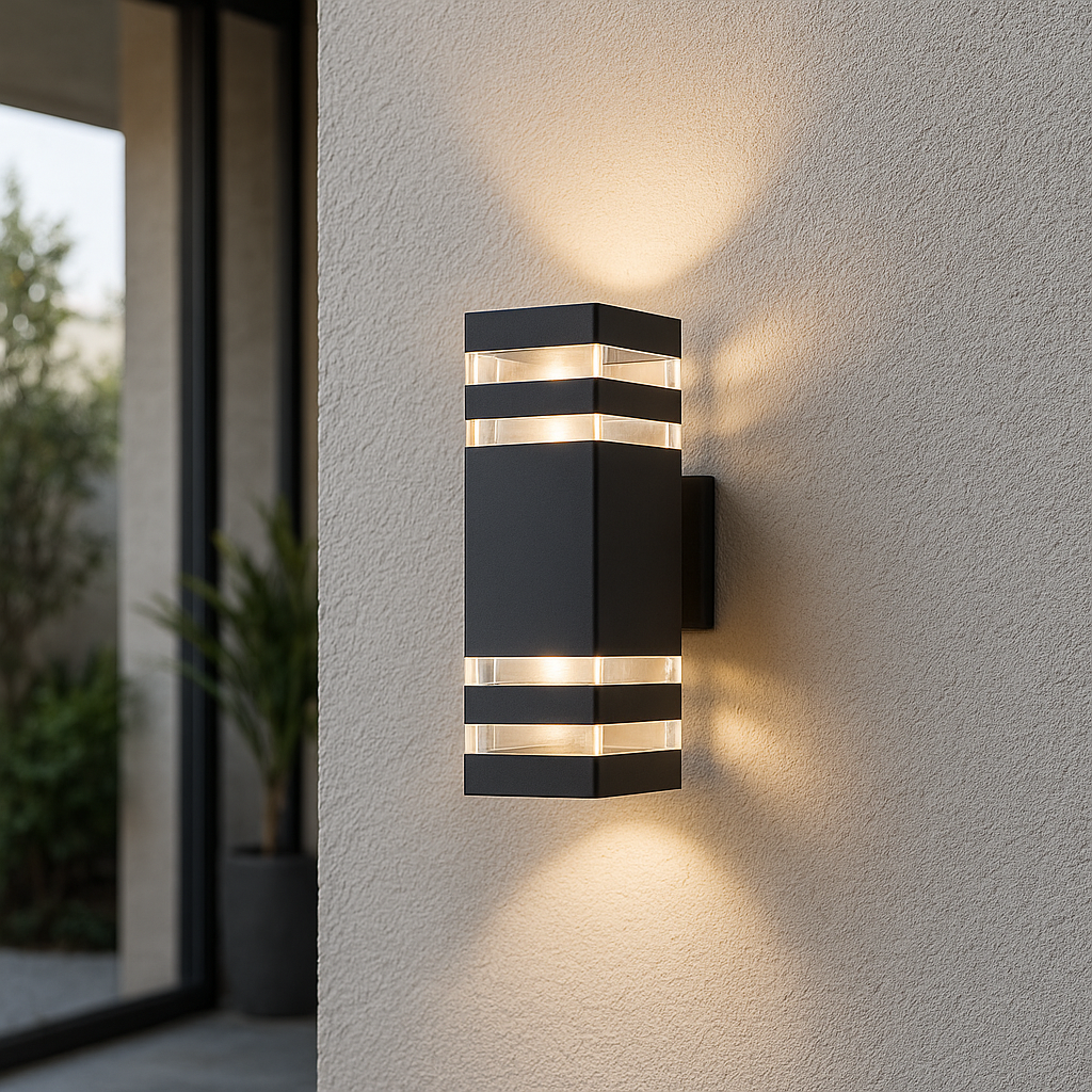 Arvo Two-Tier Weatherproof Outdoor Up And Down Wall Light