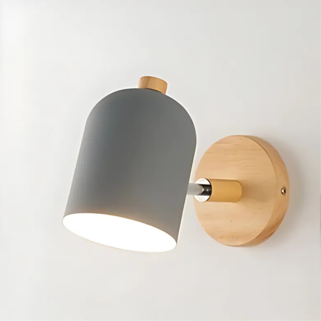 Kirrea | Scandinavian Wooden Wall Lamp With Soft LED