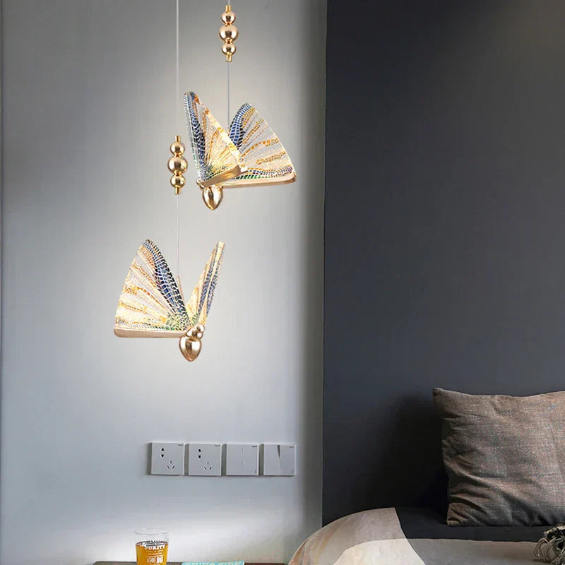 Aurelle Modern LED Pendant Lamp With Butterfly Design