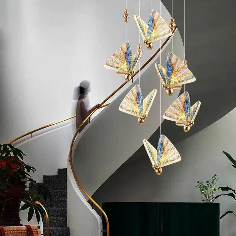 Aurelle Modern LED Pendant Lamp With Butterfly Design