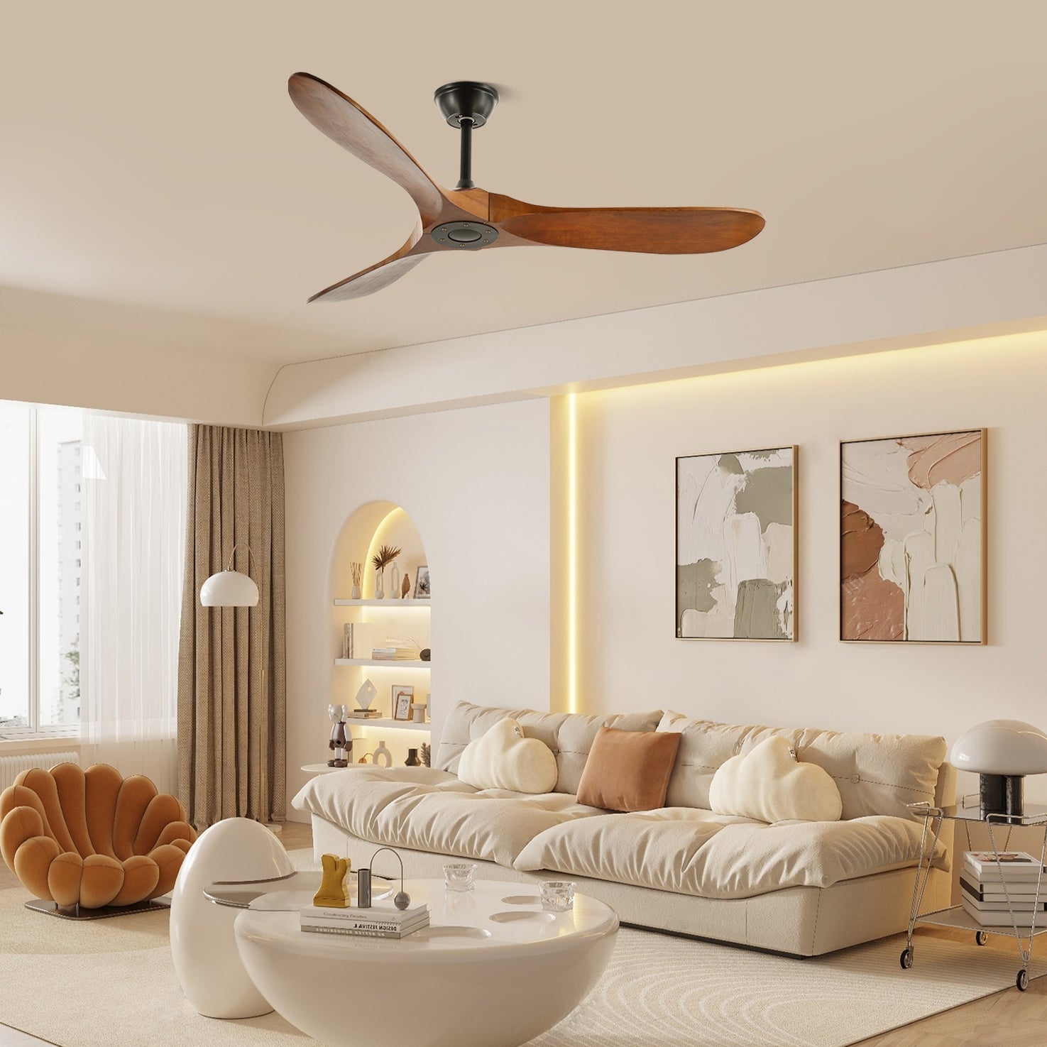 Aerelle | Quiet Modern Ceiling Fan With Remote Control