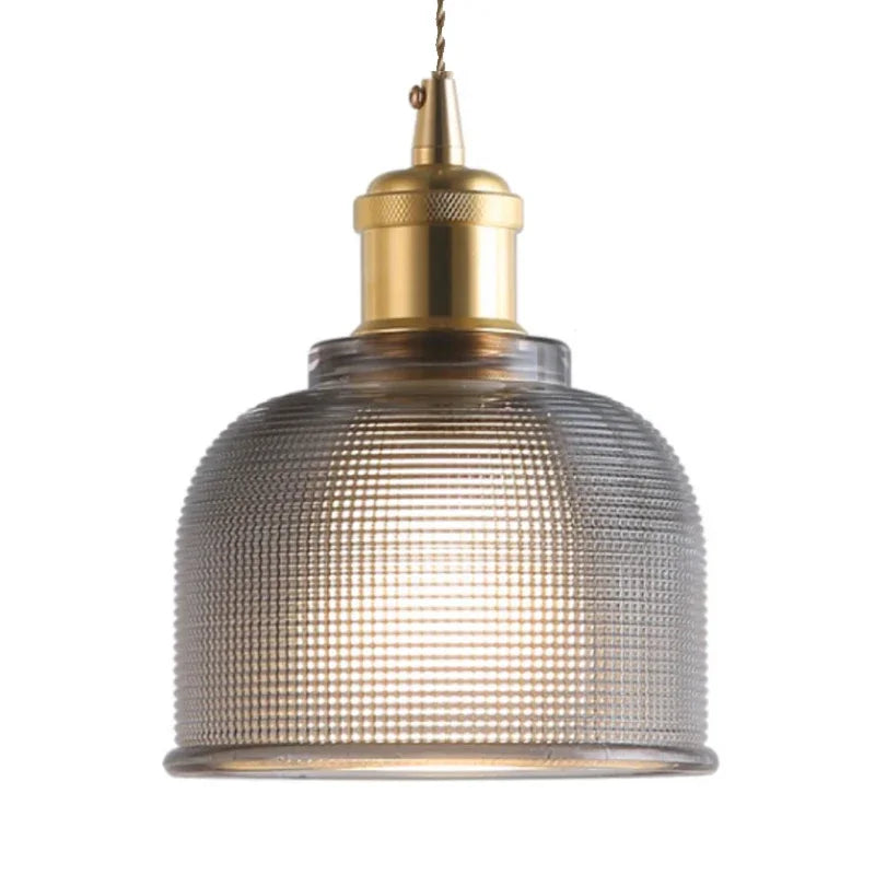 Lirena Modern Glass Globe Pendant Lamp With Metal Socket