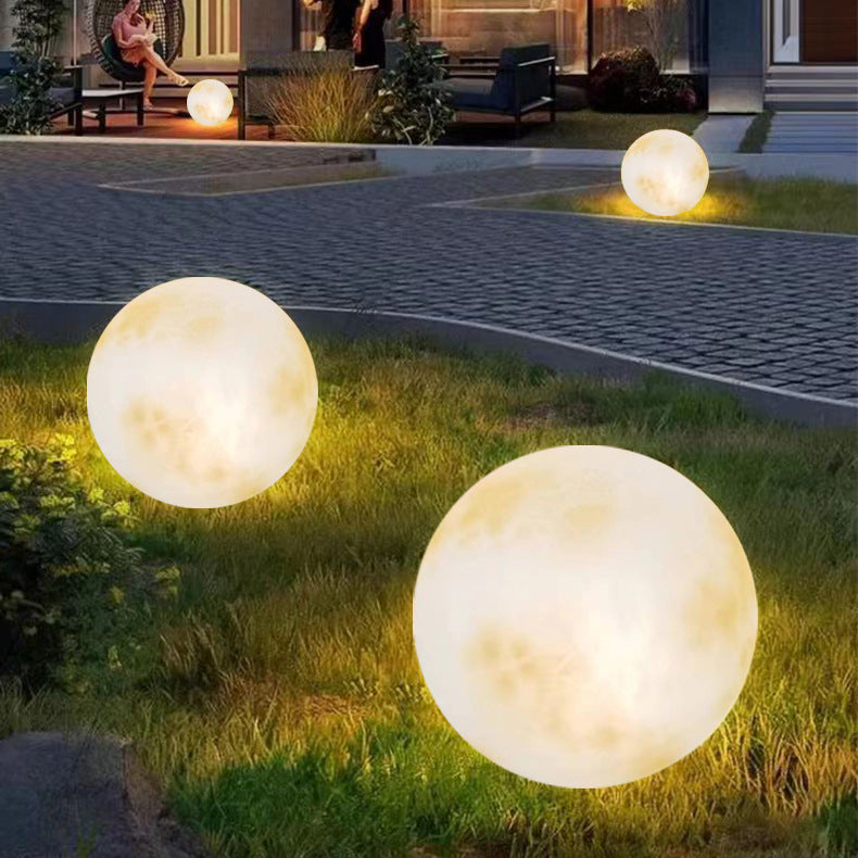 Lunara Moon Solar Garden Lamp For Warm Outdoor Glow