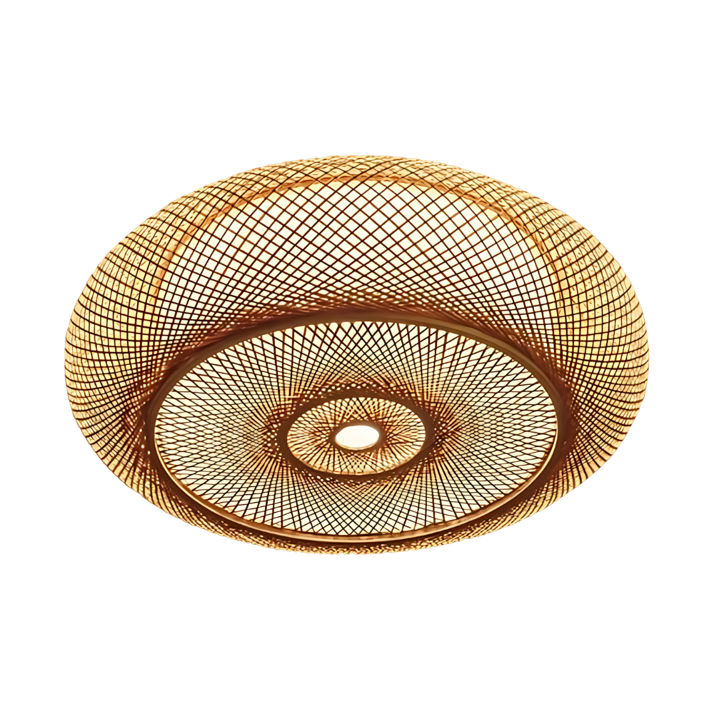 Serevia | Hand-Woven Bamboo Ceiling Lamp For Boho Spaces