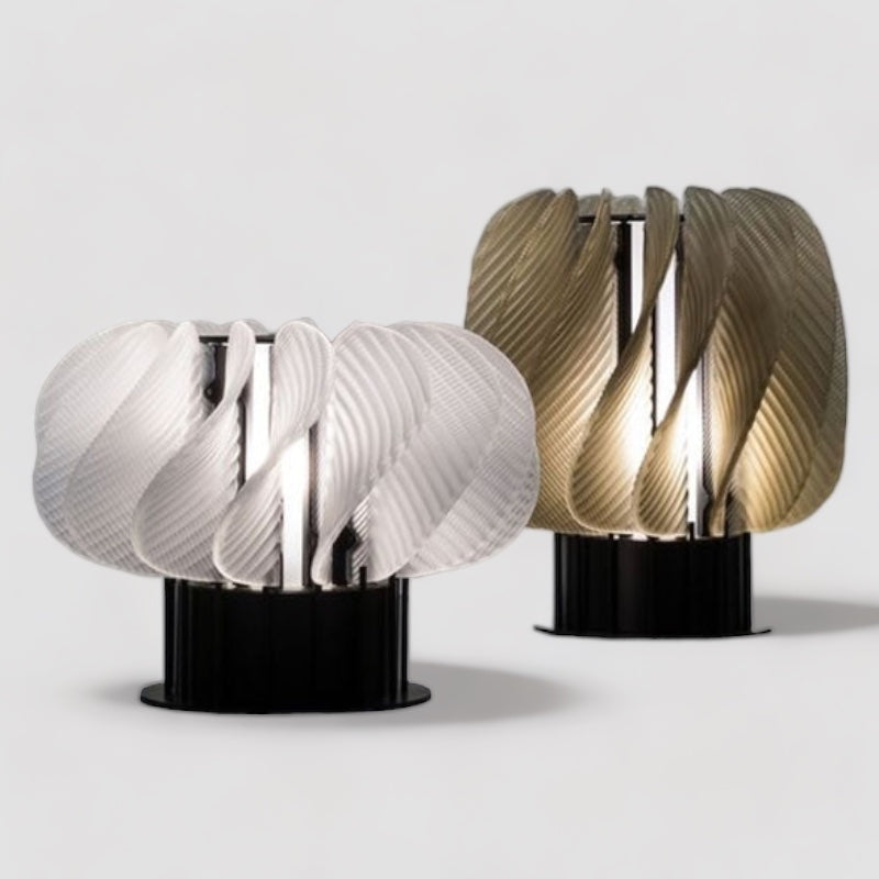 Vesari | Modern Minimalist LED Table Lamp, Black Base