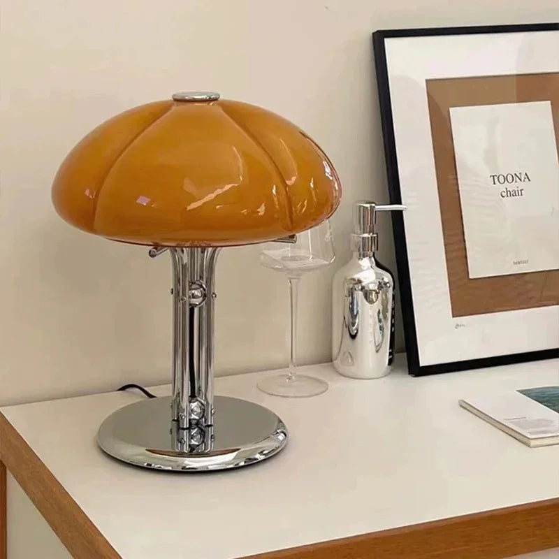 Aurelian | Modern Medieval Pumpkin LED Bedside Lamp