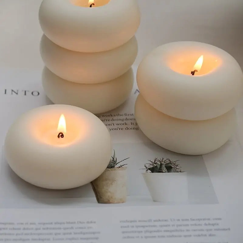 Aurello Donut Aromatherapy Candle Smokeless Home Decor