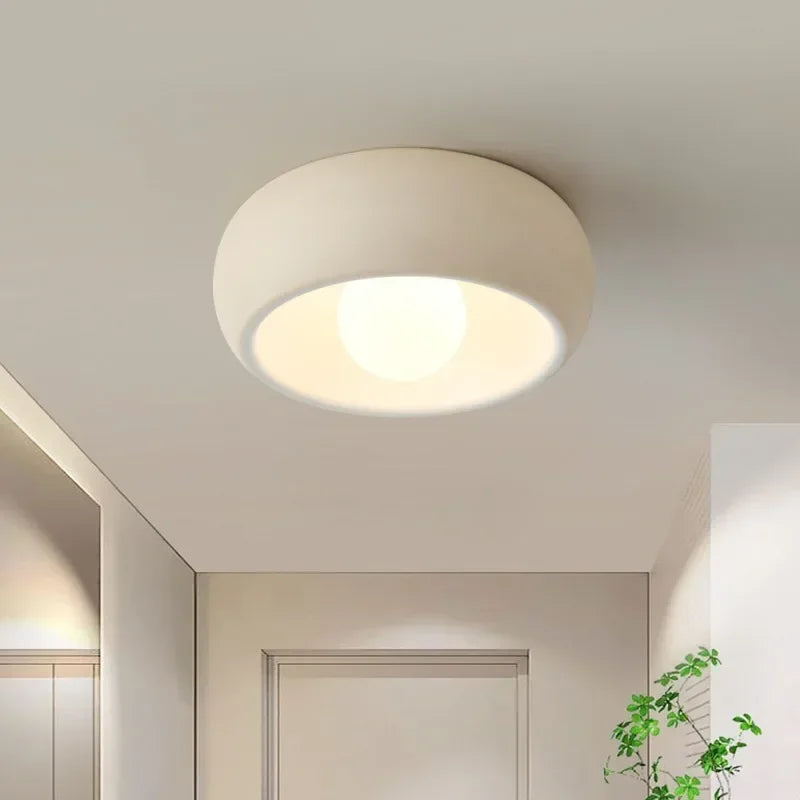 Kiyomi | Minimal Japanese Wabi-Sabi Round LED Ceiling Lamp