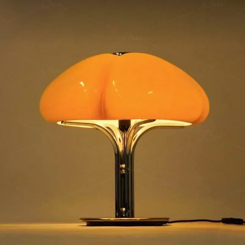 Aurelian | Modern Medieval Pumpkin LED Bedside Lamp
