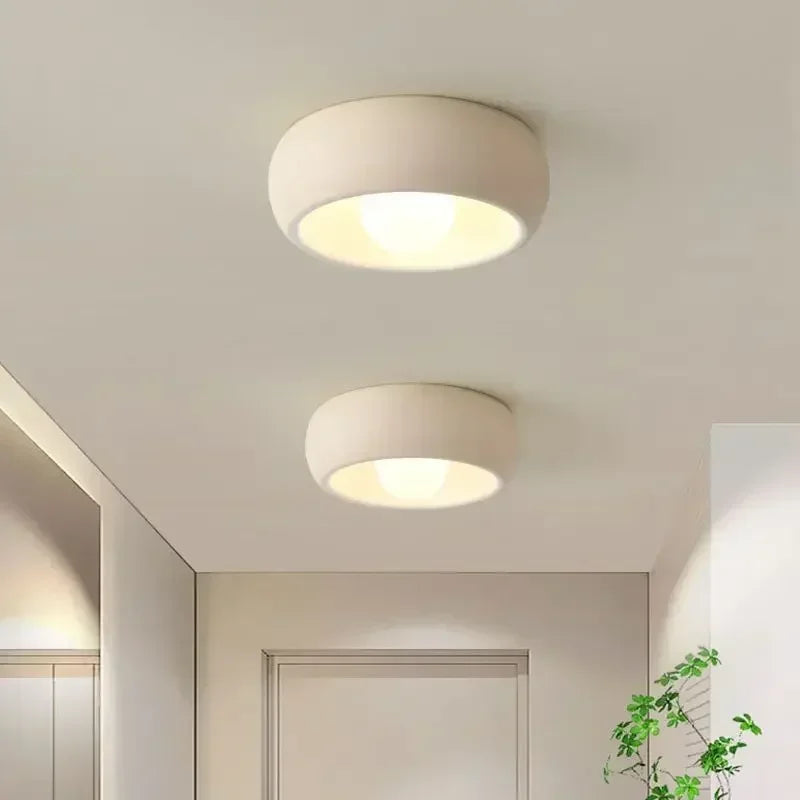 Kiyomi | Minimal Japanese Wabi-Sabi Round LED Ceiling Lamp