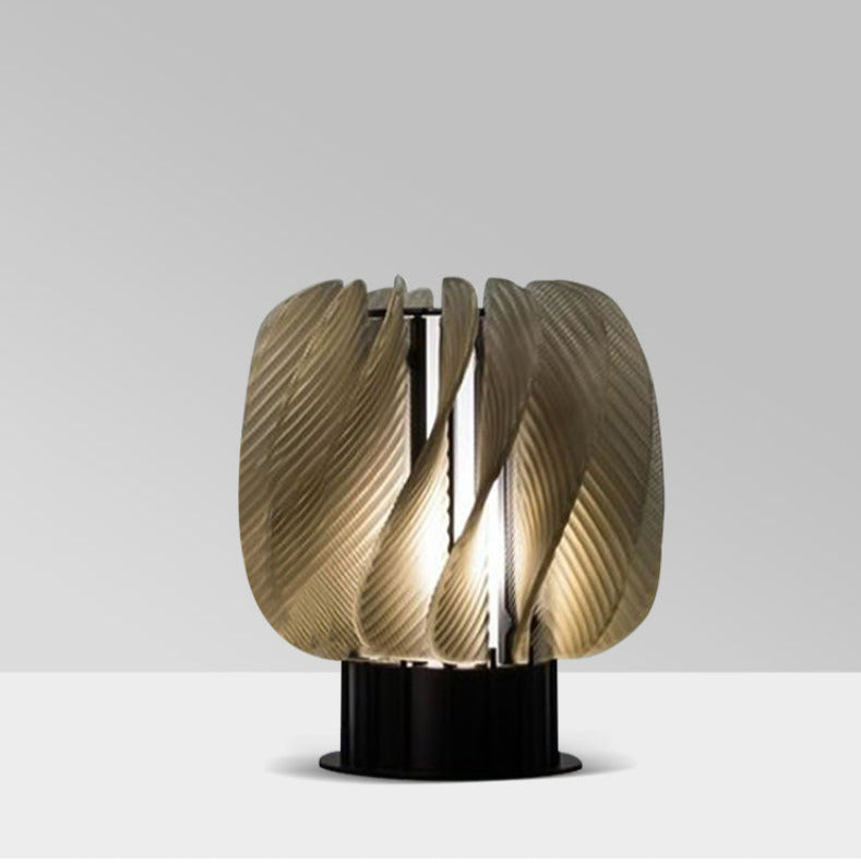 Vesari | Modern Minimalist LED Table Lamp, Black Base