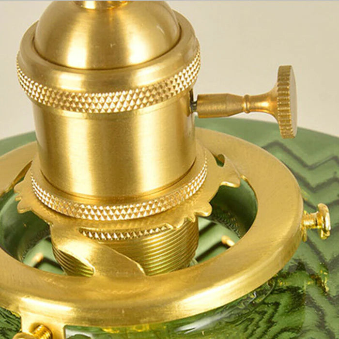 Marcelli Vintage Adjustable Crystal Glass Cylinder Lamp