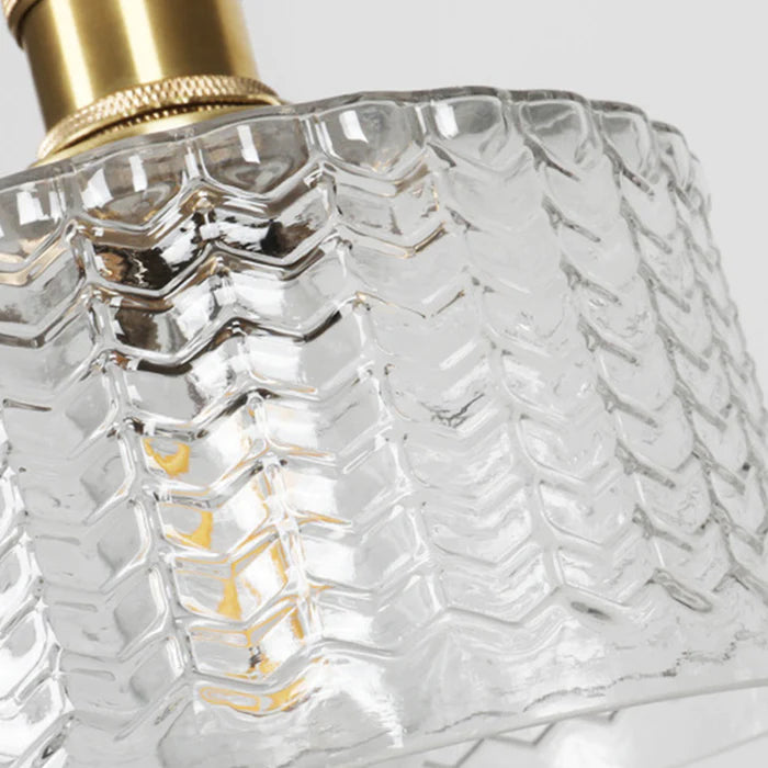 Marcelli Vintage Adjustable Crystal Glass Cylinder Lamp