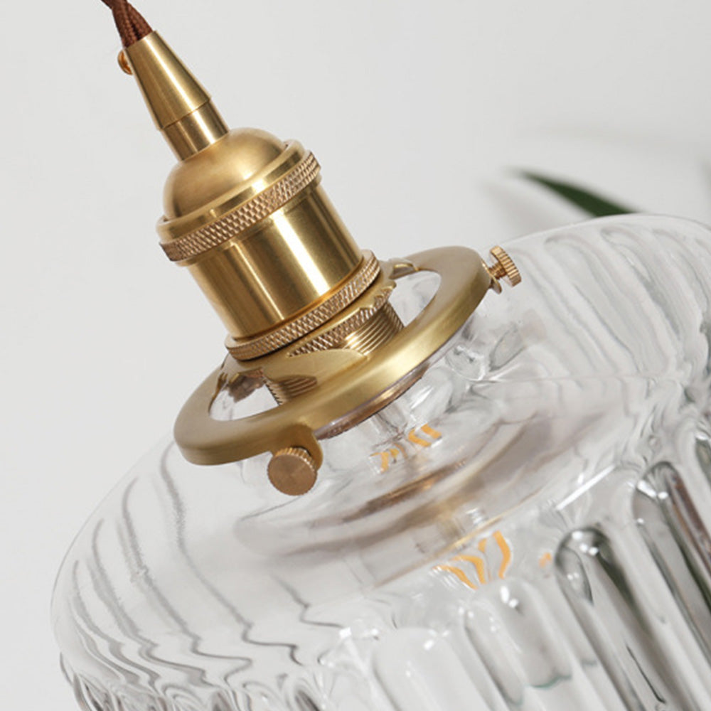 Marcelli Vintage Adjustable Crystal Glass Cylinder Lamp