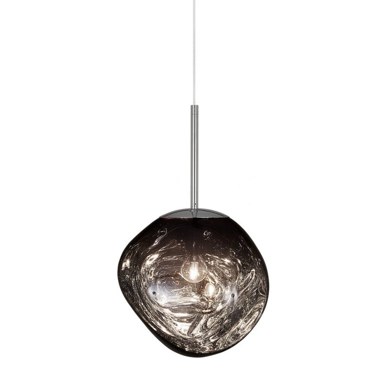 Alvara Elegant Melted Glass Pendant Lamp For Interiors