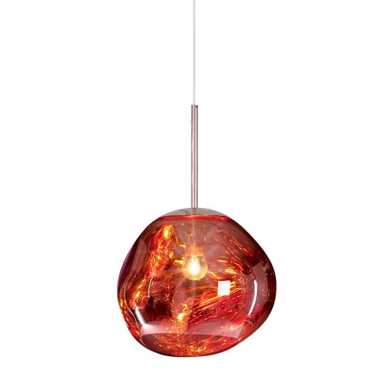 Alvara Elegant Melted Glass Pendant Lamp For Interiors